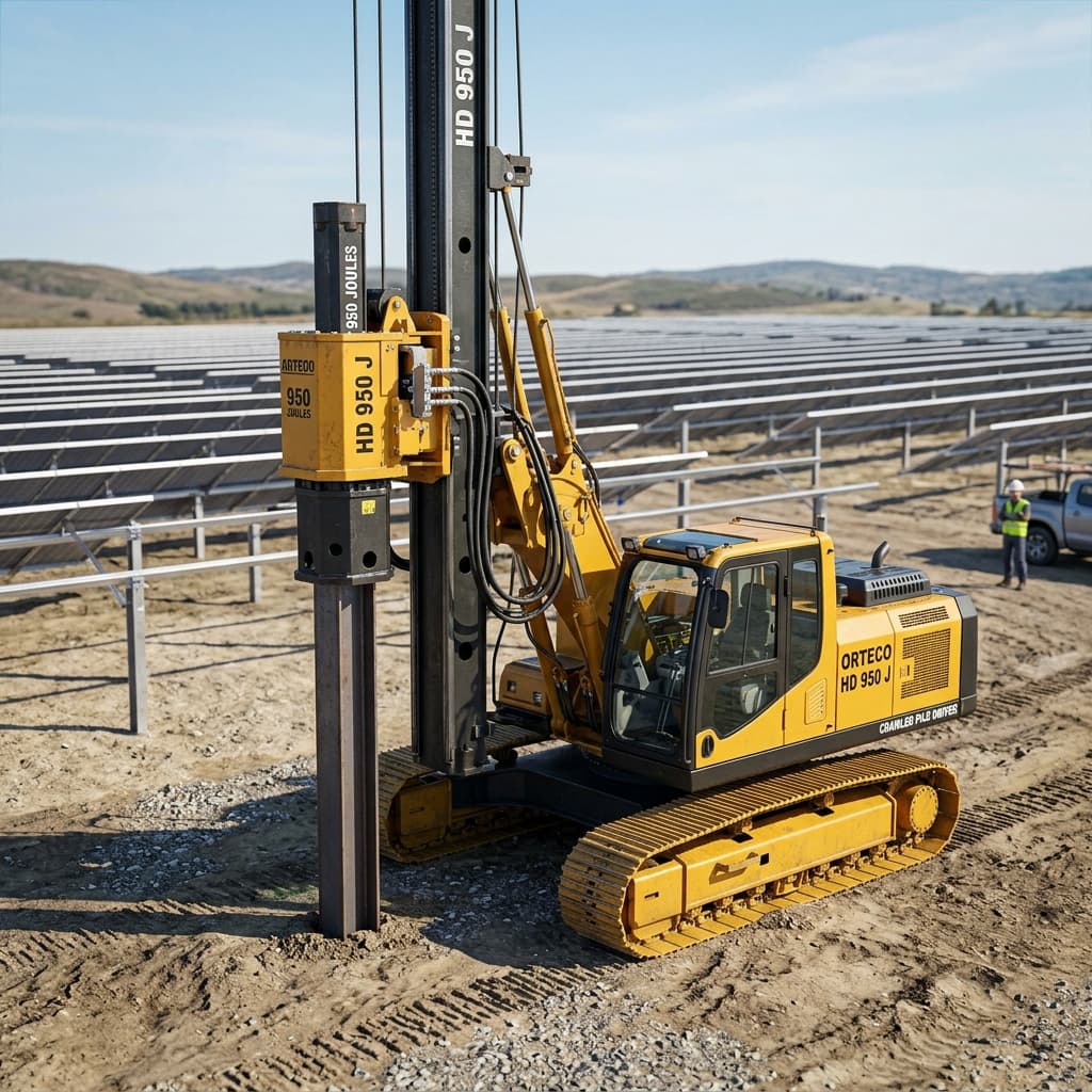 Orteco HD 950 J Paletli Kazık Çakma Makinesi